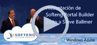 SOFTENG presents with Steve Ballmer about the Softeng Portal Builder case of success
