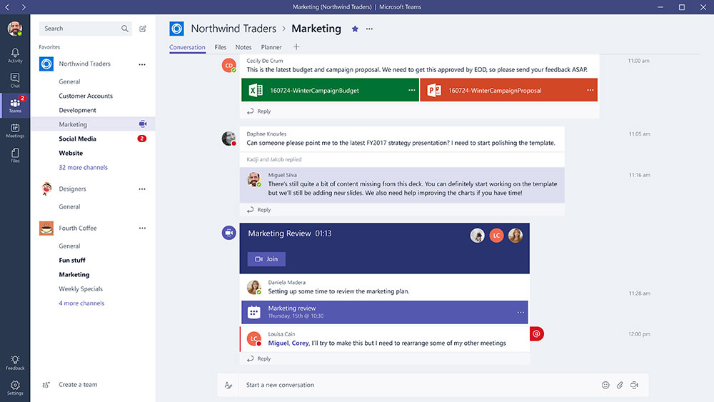 Chat yammer Collaboration Guide:
