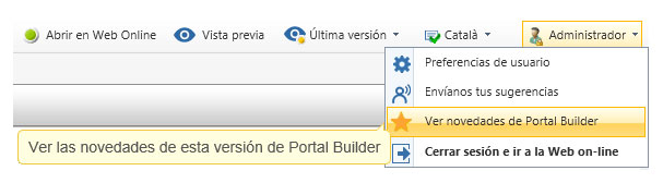 Descubre las novedades de Portal Builder